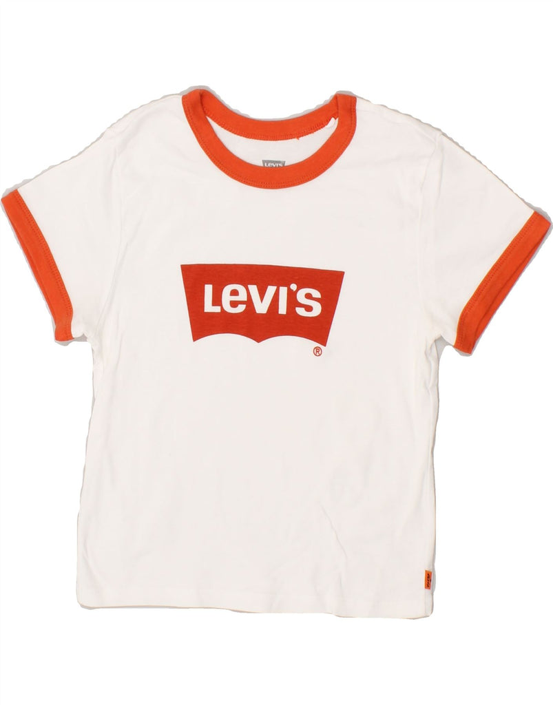 LEVI'S Girls Graphic T-Shirt Top 11-12 Years Small White | Vintage Levi's | Thrift | Second-Hand Levi's | Used Clothing | Messina Hembry 