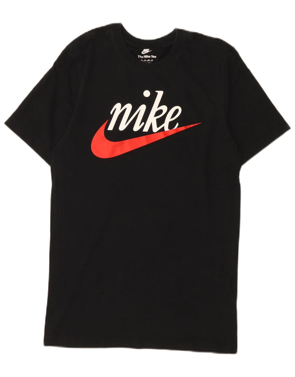 Nike Mens Graphic T-Shirt Top XS Black Cotton