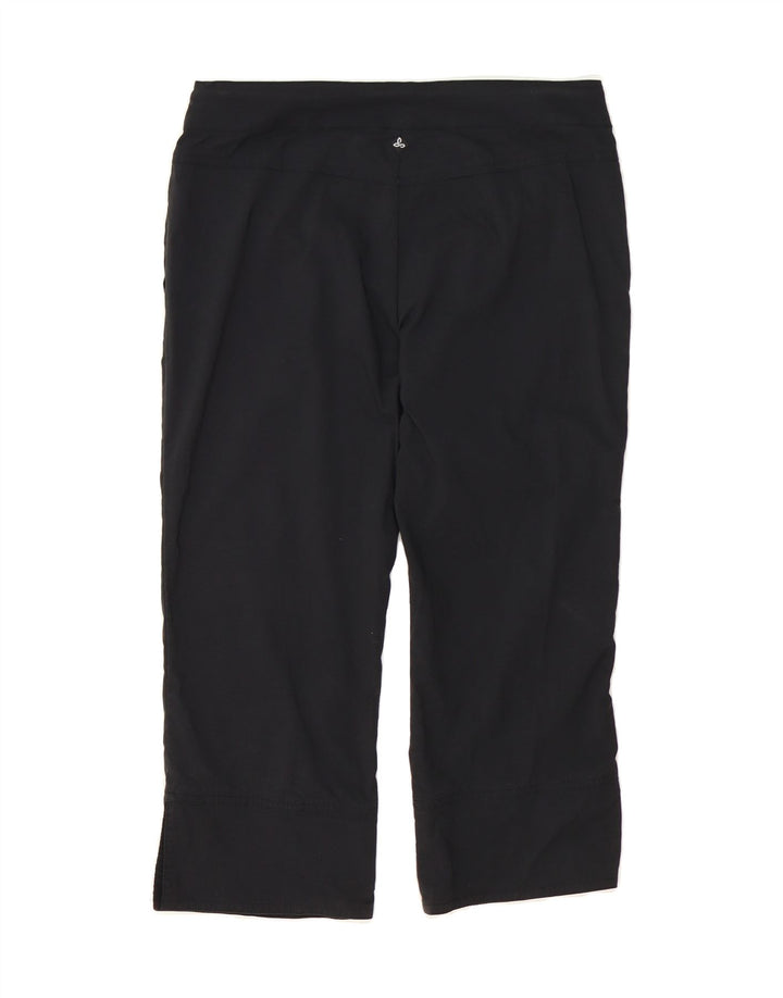 PRANA Womens Straight Capri Trousers Small W30 L23 Black Vintage Prana and Second-Hand Prana from Messina Hembry 