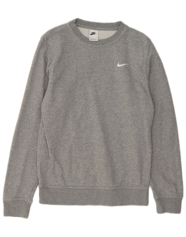 Nike Mens Sweatshirt Jumper Small Grey Flecked Cotton