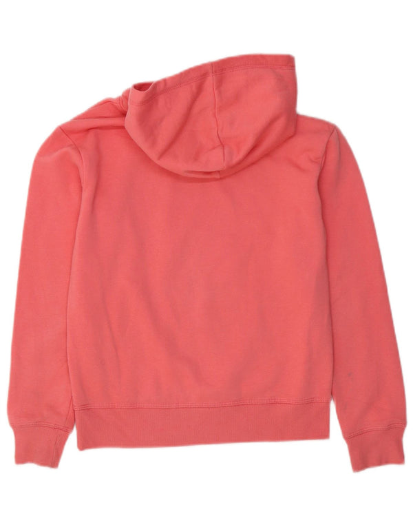 CHAMPION Girls Graphic Hoodie Jumper 11-12 Years Large Pink Cotton