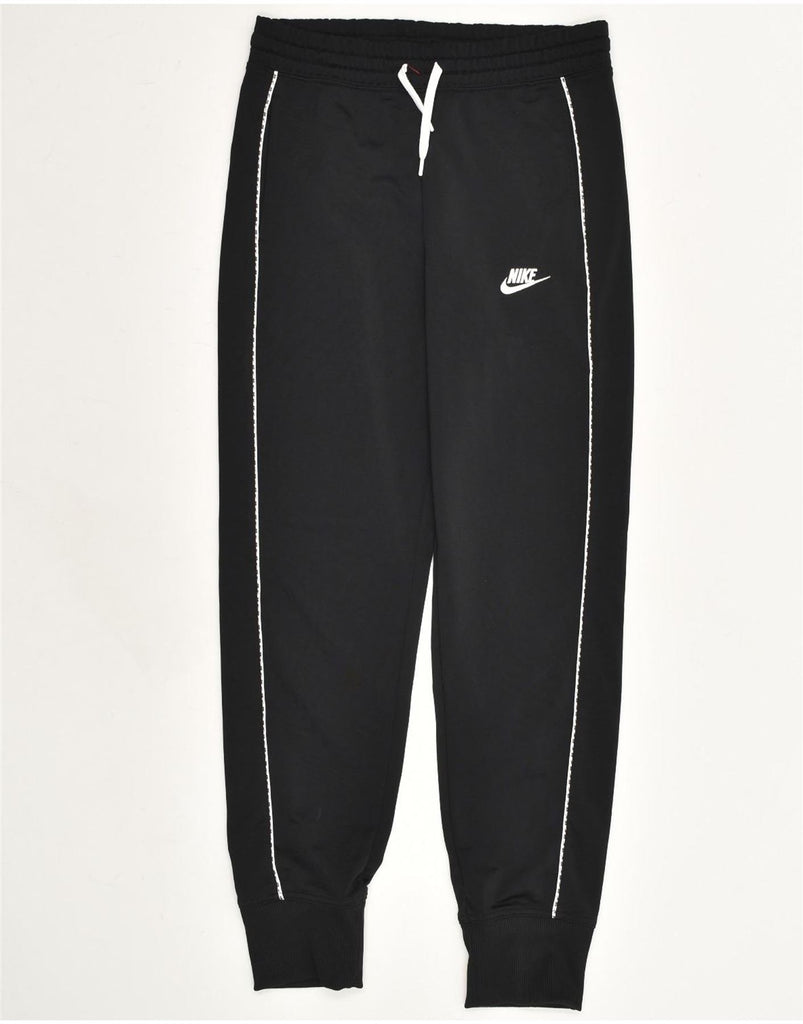 NIKE Girls Tracksuit Trousers Joggers 13-14 Years XL Black Polyester | Vintage Nike | Thrift | Second-Hand Nike | Used Clothing | Messina Hembry 