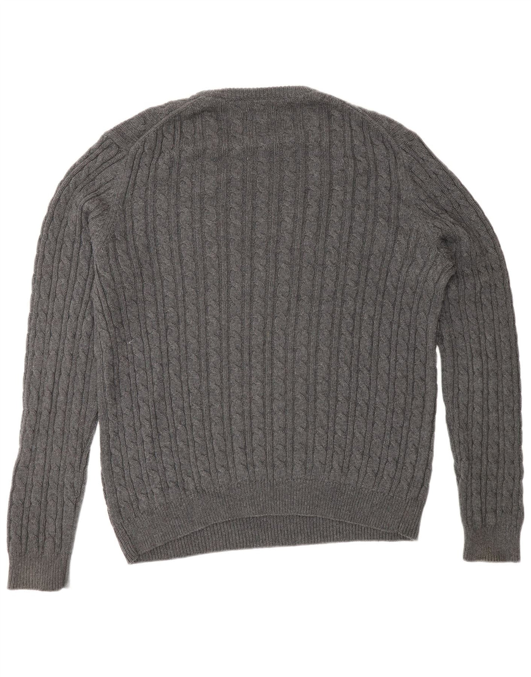 Farah Mens Vintage Crew Neck Jumper Sweater Large Grey Cotton