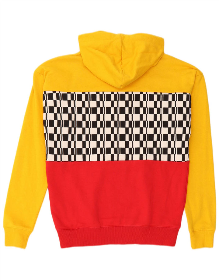FILA Mens Graphic Hoodie Jumper XS Multicoloured Colourblock Cotton