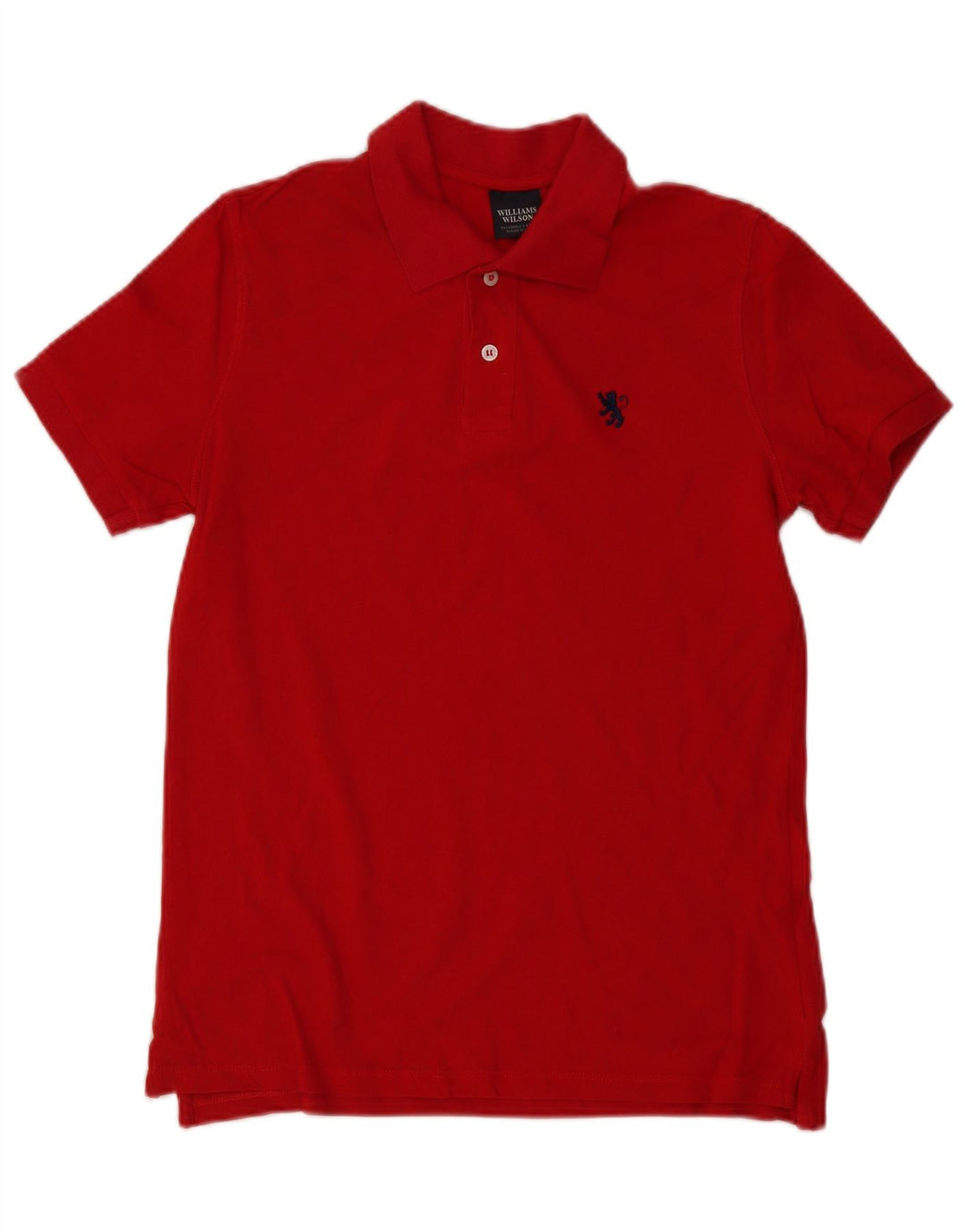 Williams Wilson Mens Polo Shirt Small Burgundy Cotton