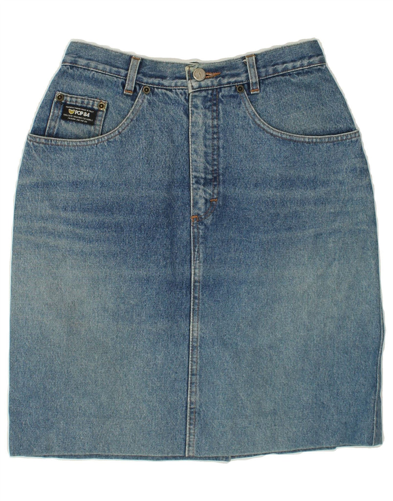 POP 84 Womens Denim Skirt W26 Small Blue Cotton Vintage POP 84 and Second-Hand POP 84 from Messina Hembry 