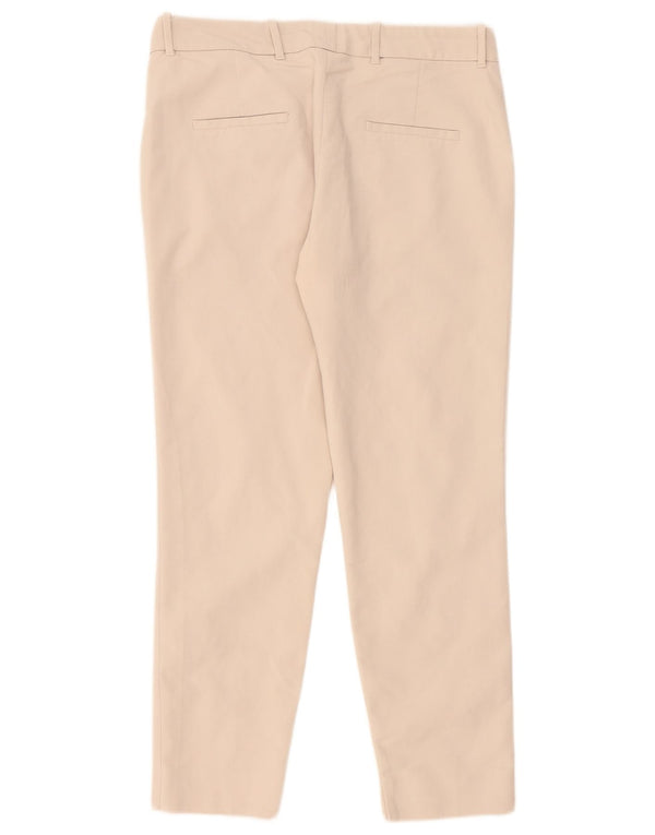 Zara Womens Slim Chino Trousers Large W32 L28 Beige