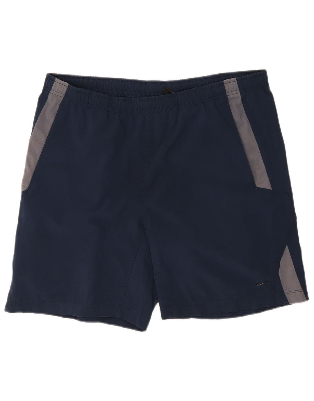 Nike Mens Sport Shorts Small Navy Blue Colourblock Polyester