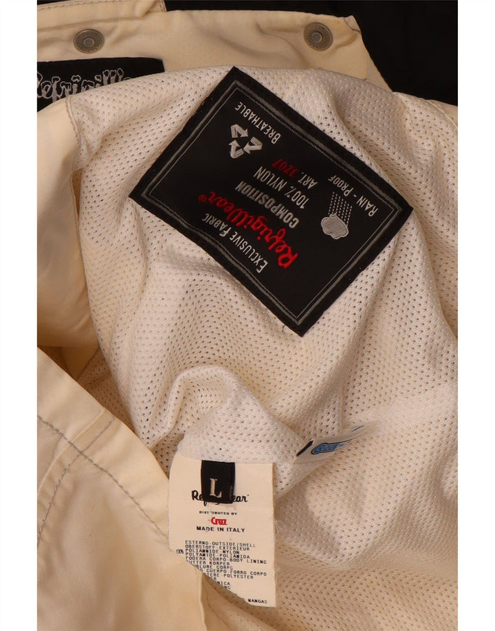 Refrigiwear Womens Hooded Rain Jacket UK 14 Large Off White Polyamide