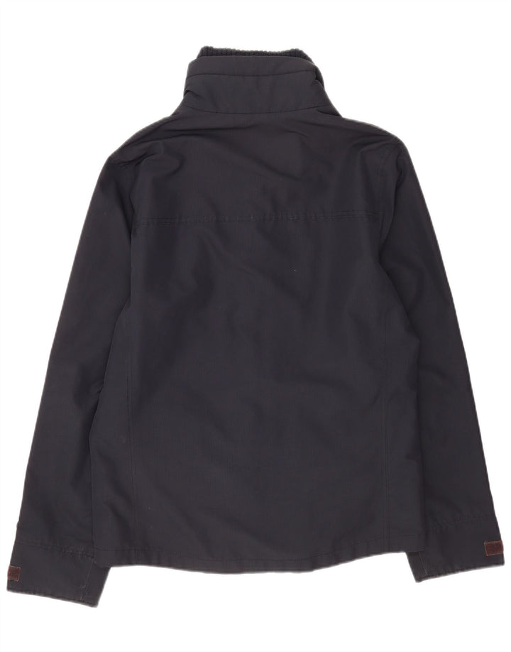 Hollister Mens Rain Jacket UK 40 Large Navy Blue Polyester