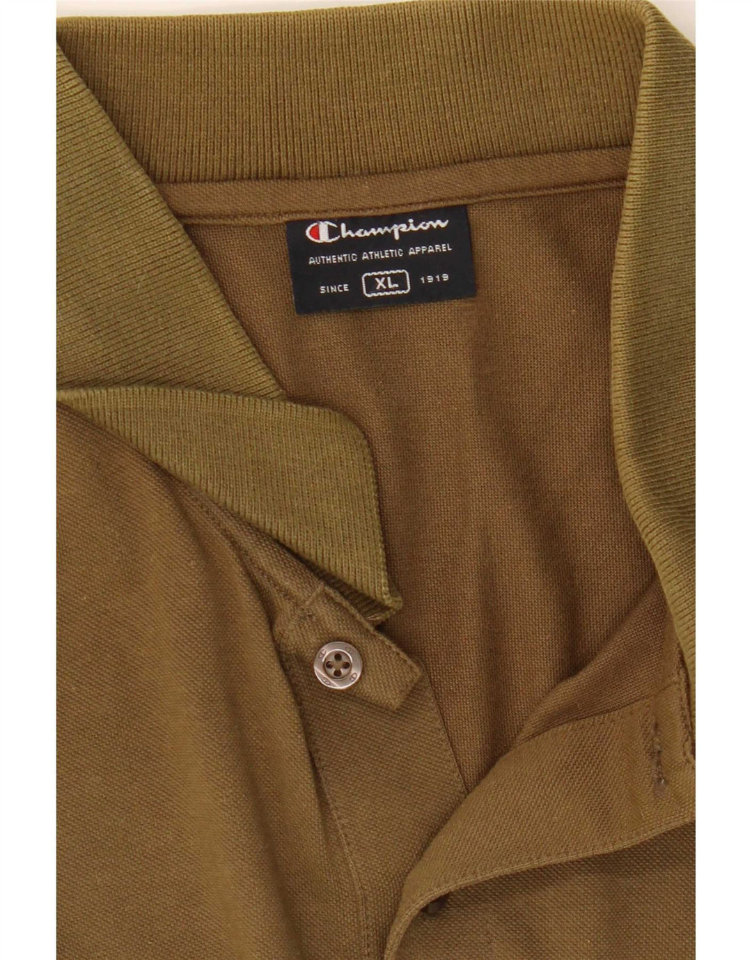 Champion Mens Polo Shirt XL Khaki