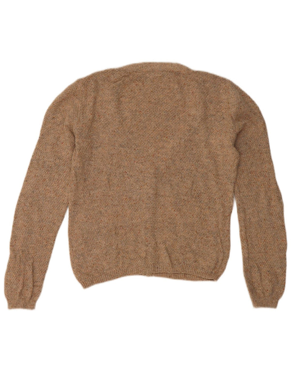 Fat Face Womens Cardigan Sweater UK 10 Small Brown Cotton