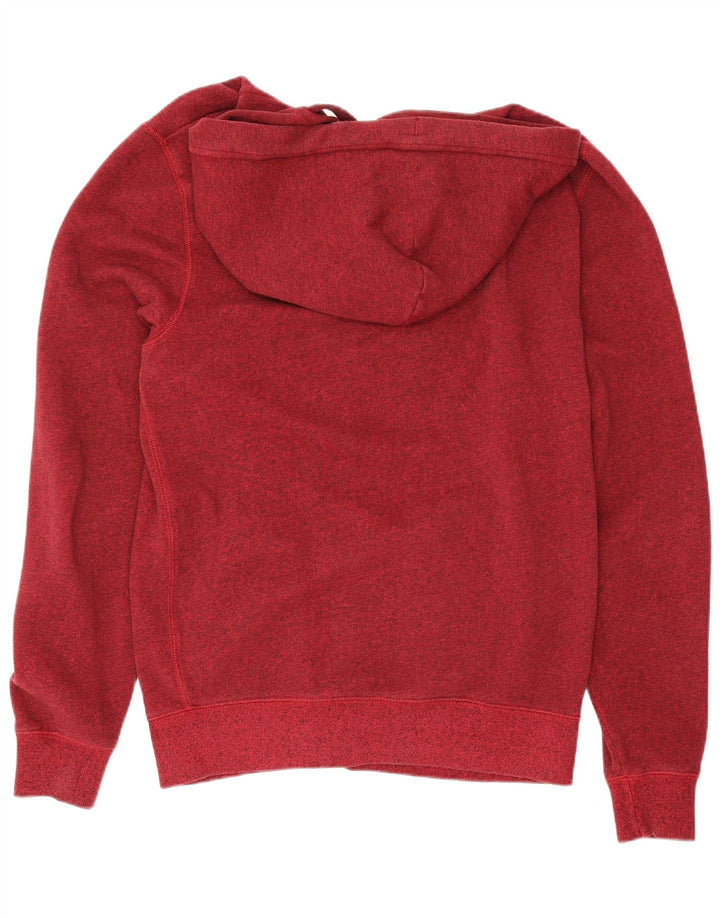 Jack Wills Mens Zip Hoodie Sweater Medium Red Cotton