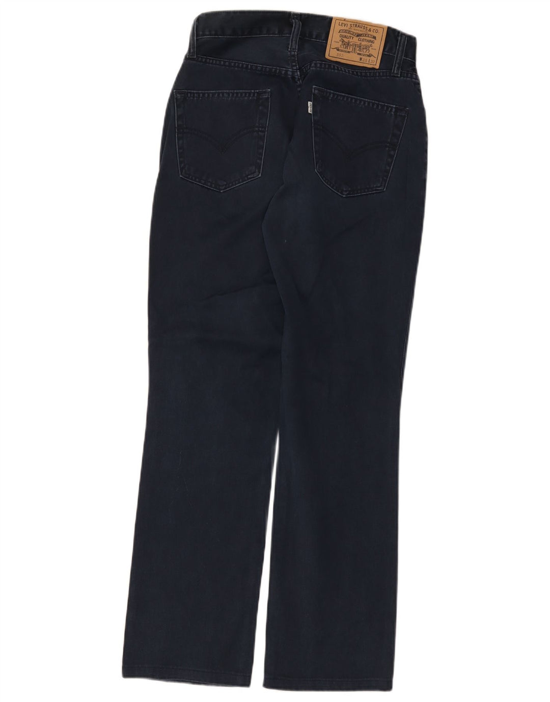 Levi's Womens 595 Straight Jeans W28 L29 Navy Blue Cotton