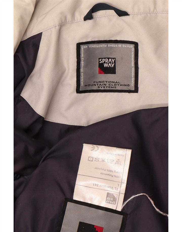 Sprayway Mens Windbreaker Jacket UK 42 XL Grey Polyester