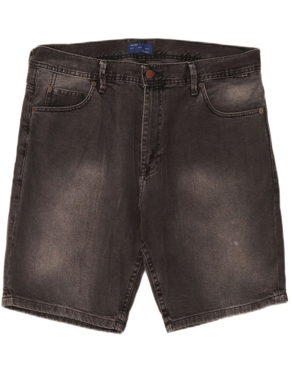 Zara Mens Denim Shorts EU 46 XL W36  Grey
