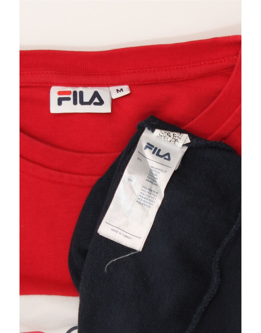 Fila Womens Sweatshirt Jumper UK 14 Medium Multicoloured Colourblock