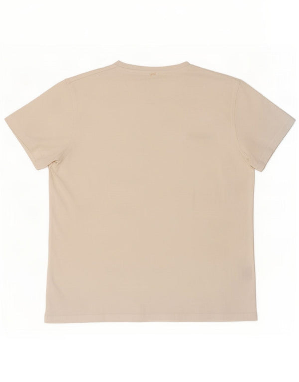 Pierre Cardin Mens T-Shirt Top Medium White Cotton