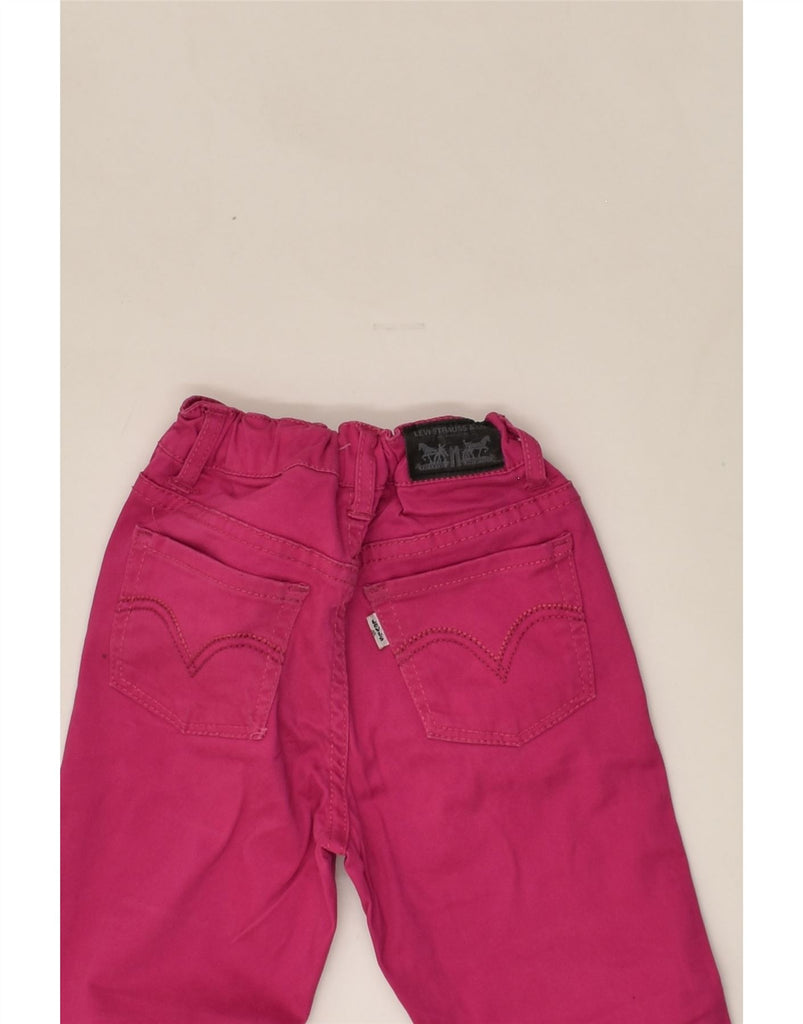 LEVI'S Girls Straight Casual Trousers 5-6 Years W22 L19 Pink Cotton | Vintage Levi's | Thrift | Second-Hand Levi's | Used Clothing | Messina Hembry 