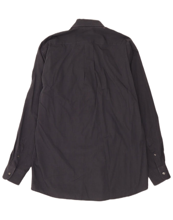 Kenzo Mens Shirt Size 41 16 Large Grey Cotton