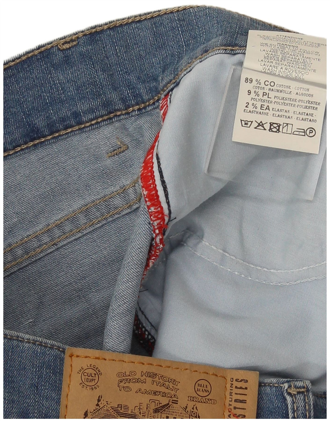 Carrera Mens 721 Denim Shorts W33 Medium Blue Cotton