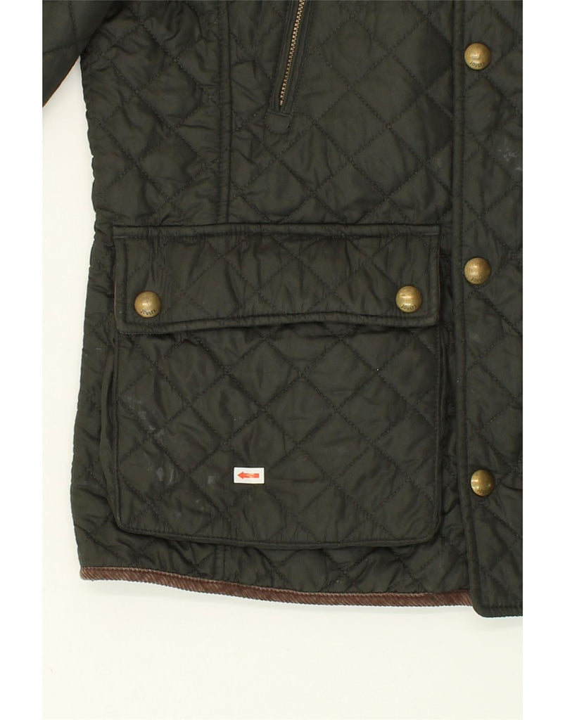 JOULES Mens Quilted Jacket UK 40 Large Black Polyester | Vintage Joules | Thrift | Second-Hand Joules | Used Clothing | Messina Hembry 