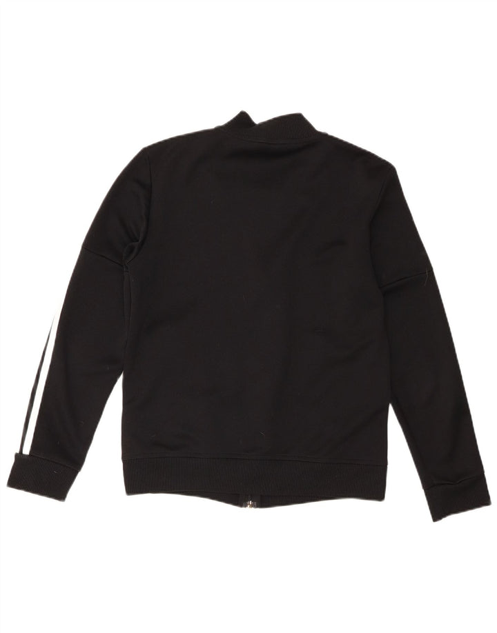 Adidas Womens Tracksuit Top Jacket UK 8/10 Small Black Colourblock