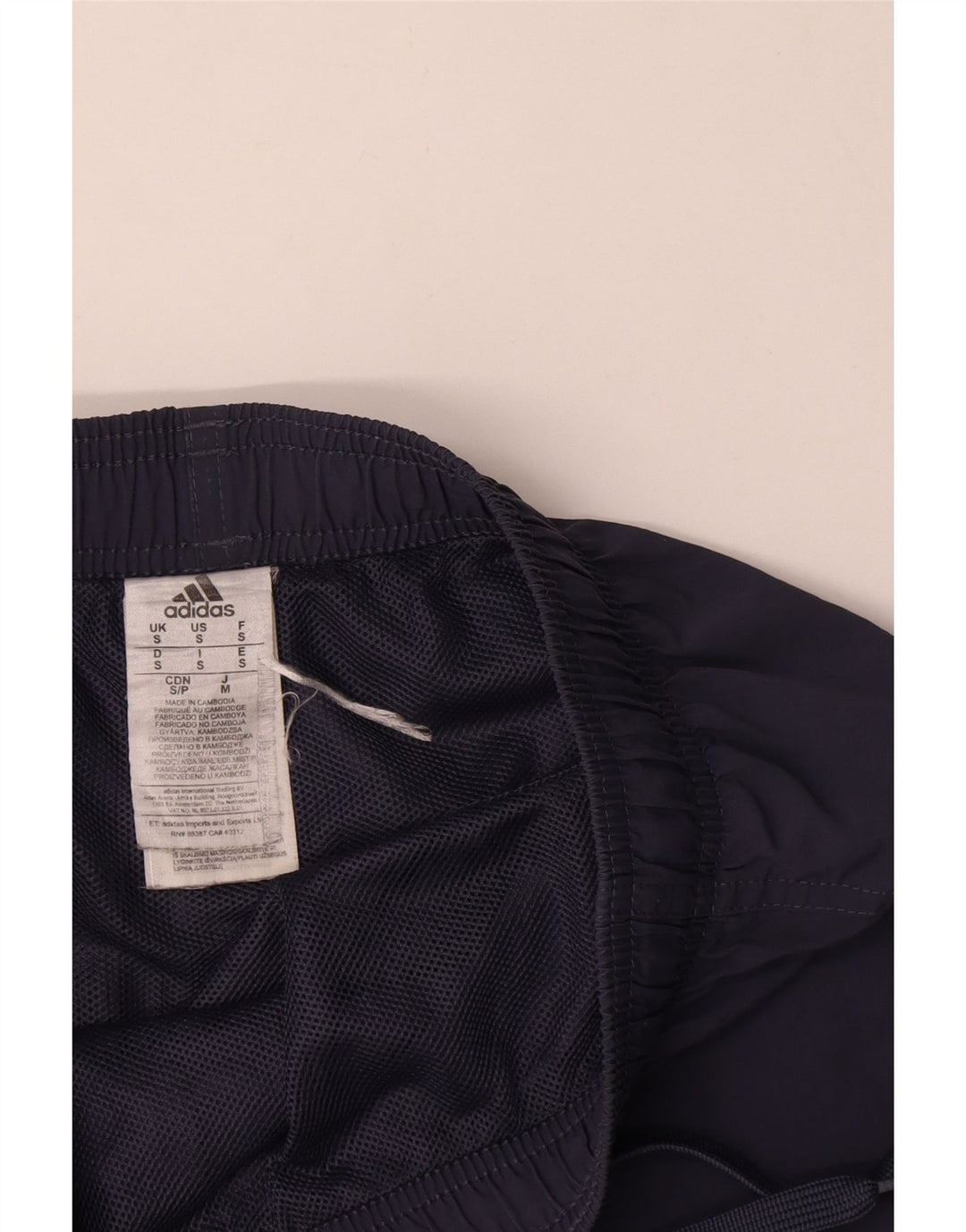 Adidas Mens Sport Shorts Small  Navy Blue Polyester