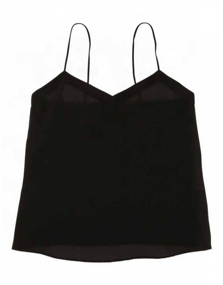 Benetton Womens Cami Top UK 12 Medium Black