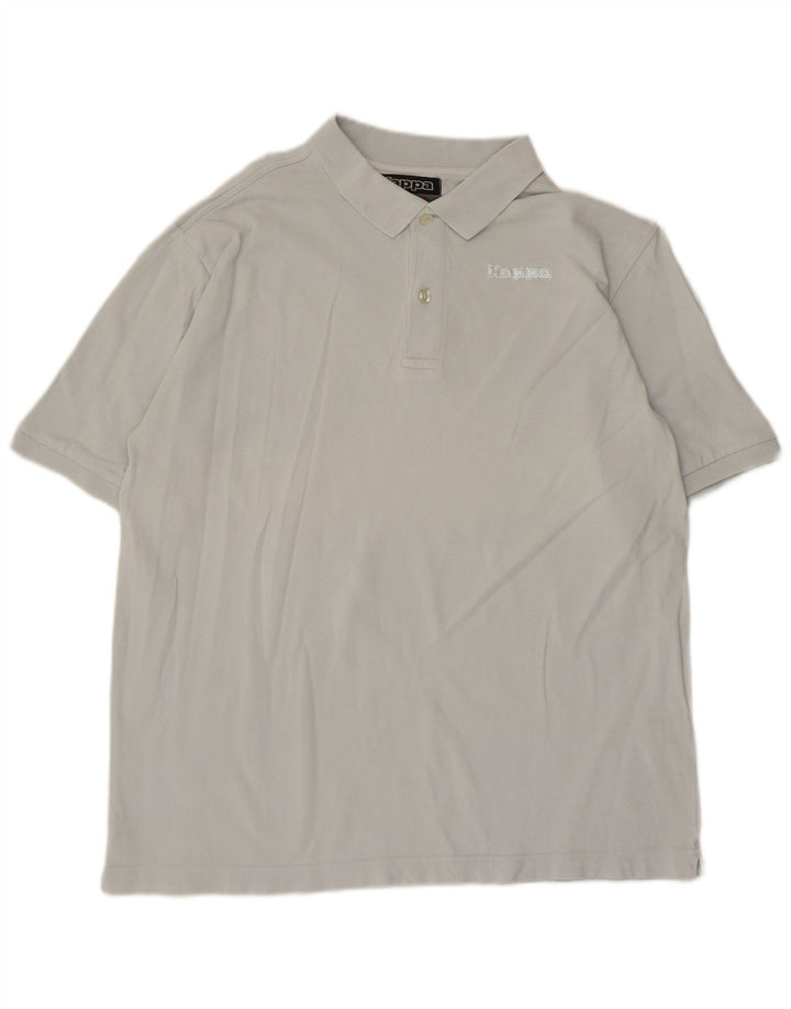 Kappa Mens Polo Shirt Large Blue Cotton