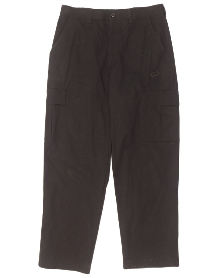 Nike Mens Tapered Cargo Trousers W32 L32 Black Cotton