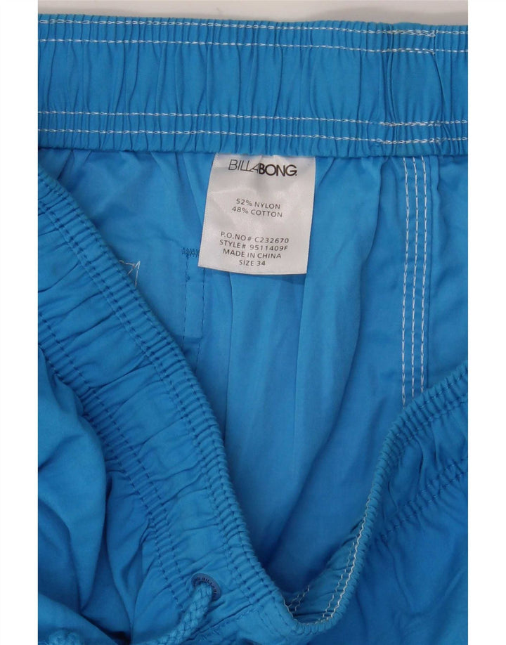 Billabong Mens Swimming Shorts Large Blue Nylon
