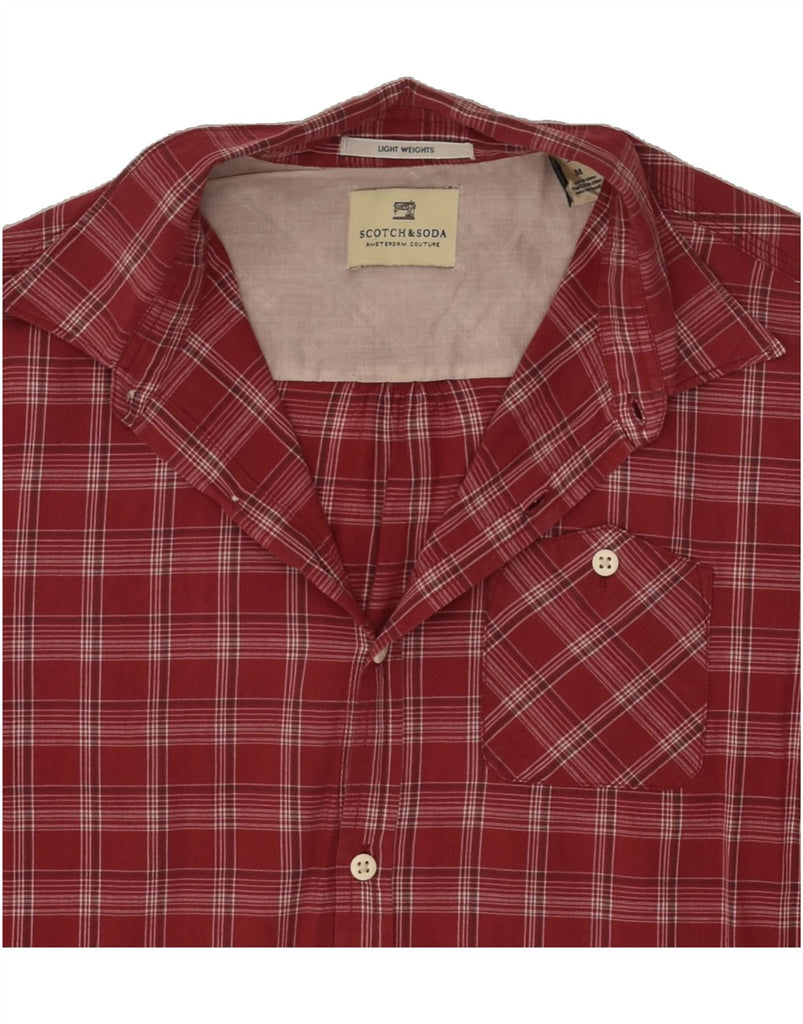 SCOTCH & SODA Mens Shirt Medium Red Check Cotton | Vintage Scotch & Soda | Thrift | Second-Hand Scotch & Soda | Used Clothing | Messina Hembry 