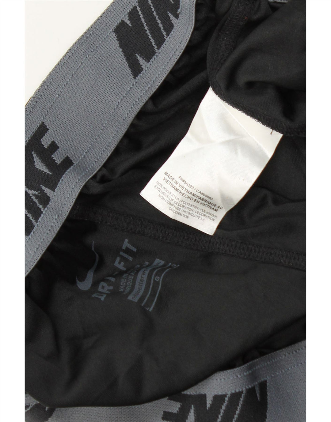 Nike Mens Dri Fit Graphic Sport Shorts Large  Black Polyester