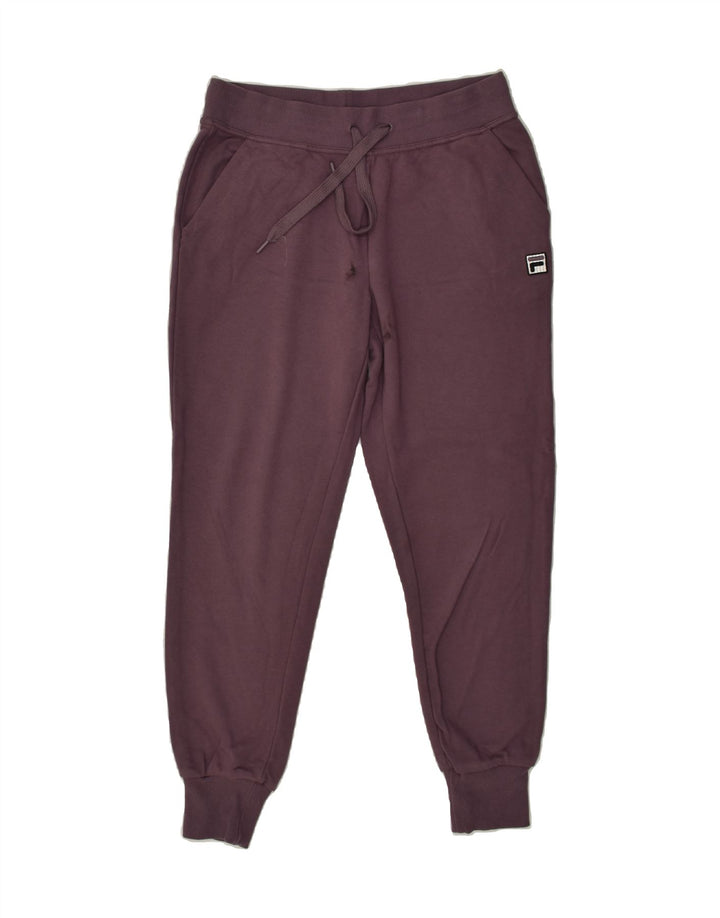 FILA Womens Tracksuit Trousers Joggers UK 10 Small Purple Cotton | Vintage Fila | Thrift | Second-Hand Fila | Used Clothing | Messina Hembry 