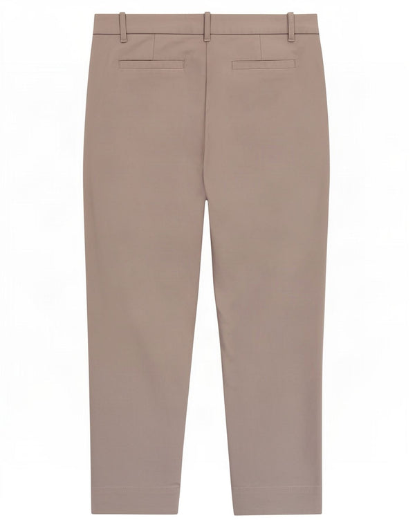 Marks & Spencer Womens Tapered Chino Trousers UK 14 Medium W30 L25 Grey