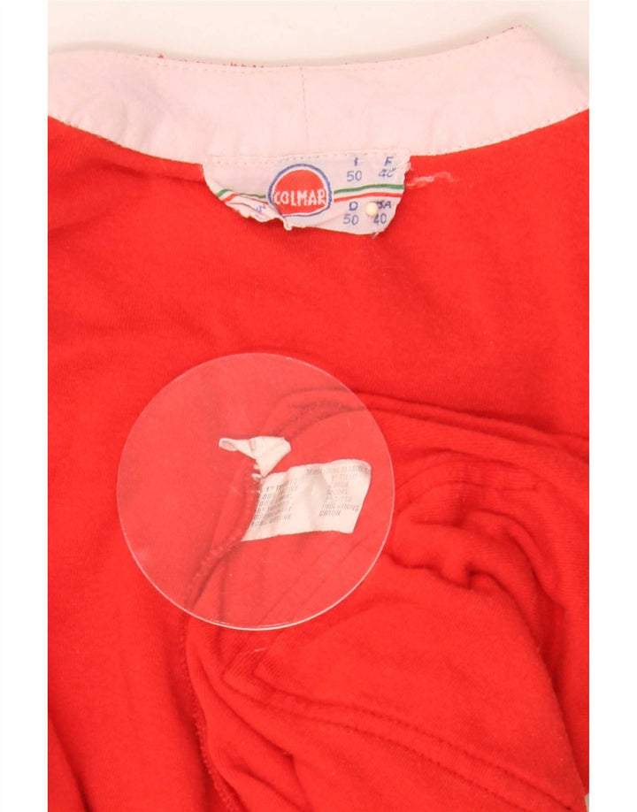Colmar Mens Top Long Sleeve IT 50 Medium Red Colourblock Cotton