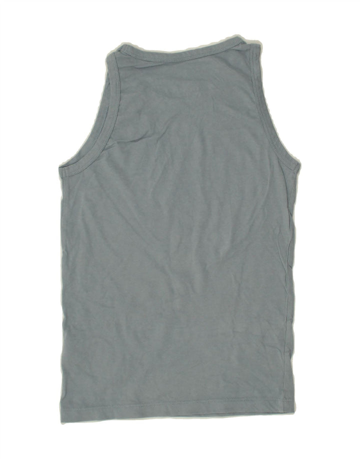 JACK & JONES Boys Utility Graphic Vest Top 11-12 Years Grey Cotton Vintage Jack & Jones and Second-Hand Jack & Jones from Messina Hembry 