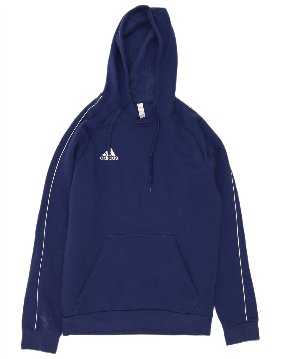 Adidas Mens Hoodie Jumper Medium Navy Blue Cotton