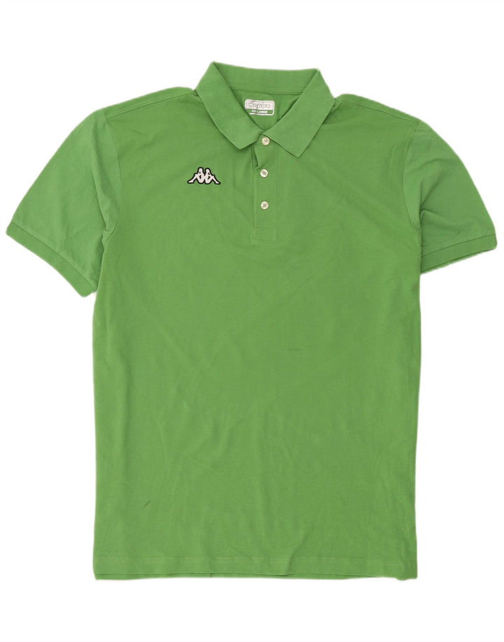 KAPPA Mens Polo Shirt 3XL Green Cotton