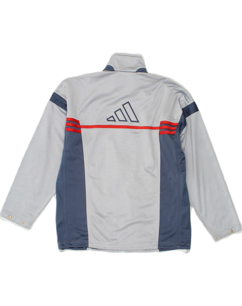 ADIDAS Boys Tracksuit Top Jacket 12-13 Years Grey Colourblock Polyester | Vintage Adidas | Thrift | Second-Hand Adidas | Used Clothing | Messina Hembry 