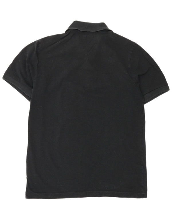KAPPA Mens Polo Shirt Medium Black Cotton