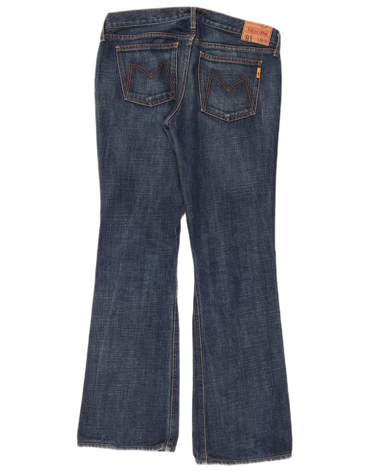 Meltin' Pot Womens Bootcut Jeans W30 L31 Blue Cotton