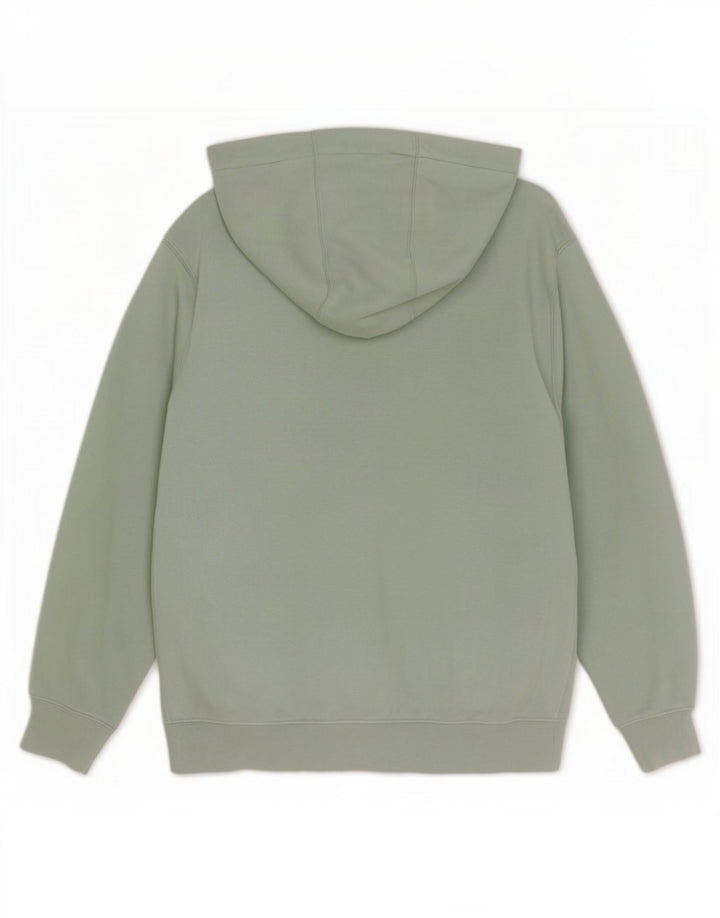 Nike Mens Hoodie Jumper Medium Green Cotton