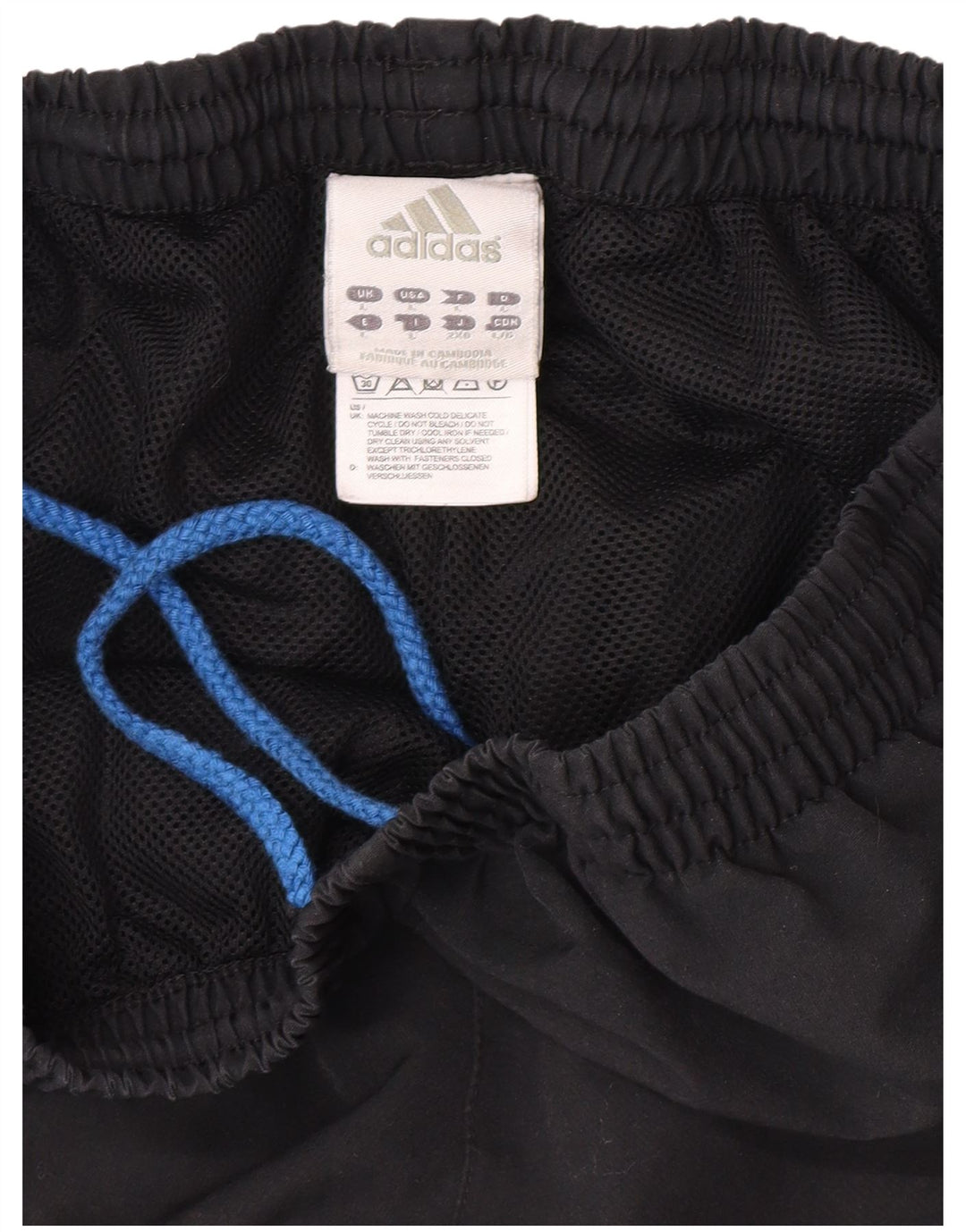 Adidas Mens Tracksuit Trousers Joggers Large Black Polyester