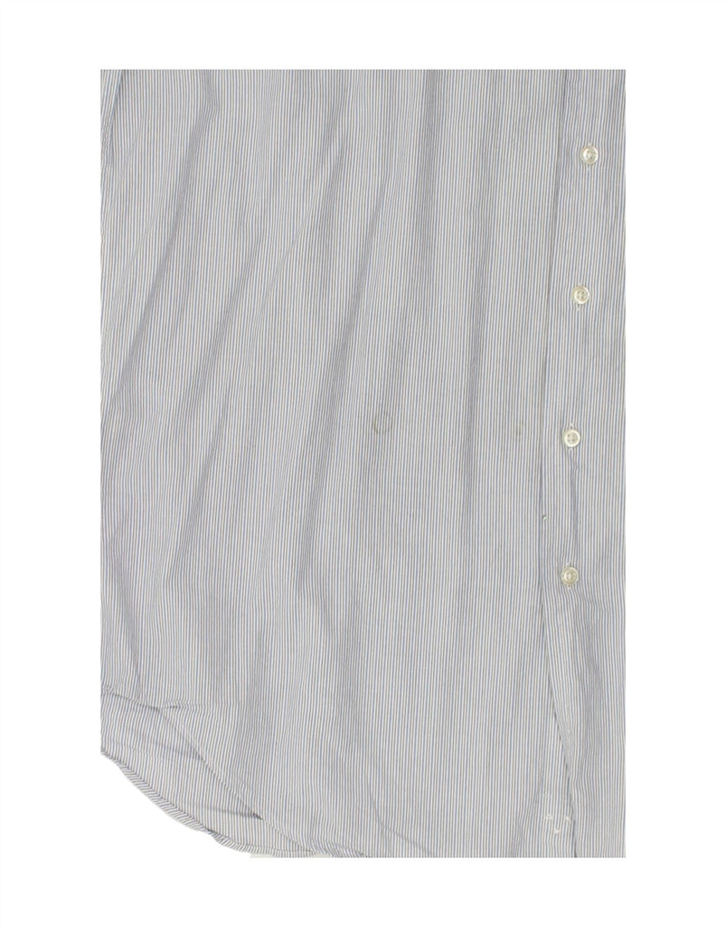 NAUTICA Mens Shirt Size 16 1/2 Large Grey Striped Cotton | Vintage Nautica | Thrift | Second-Hand Nautica | Used Clothing | Messina Hembry 