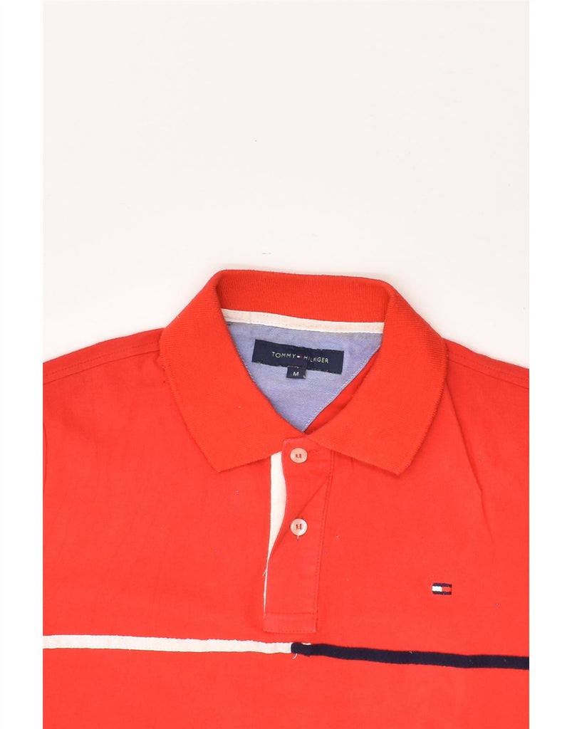 TOMMY HILFIGER Mens Polo Shirt Medium Red Cotton | Vintage Tommy Hilfiger | Thrift | Second-Hand Tommy Hilfiger | Used Clothing | Messina Hembry 