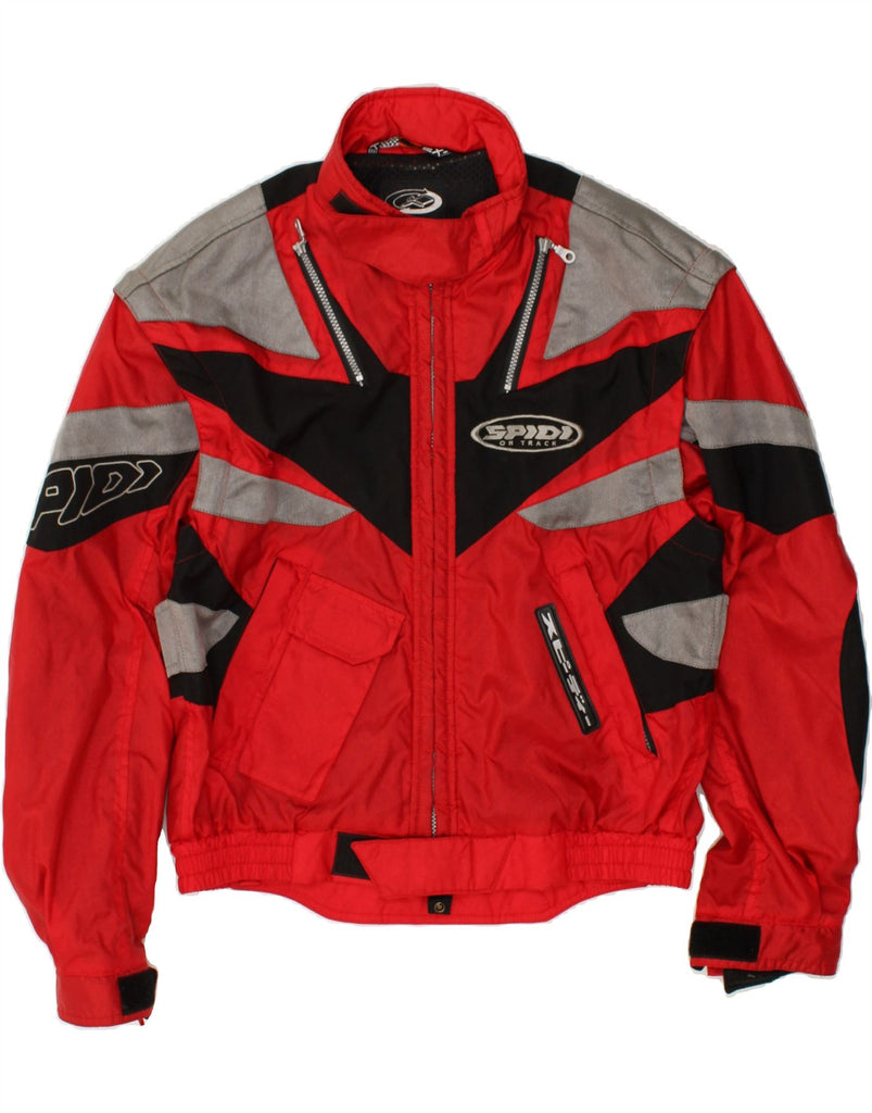 SPIDI Mens Racer Jacket UK 40 Large Red Polyamide | Vintage Spidi | Thrift | Second-Hand Spidi | Used Clothing | Messina Hembry 