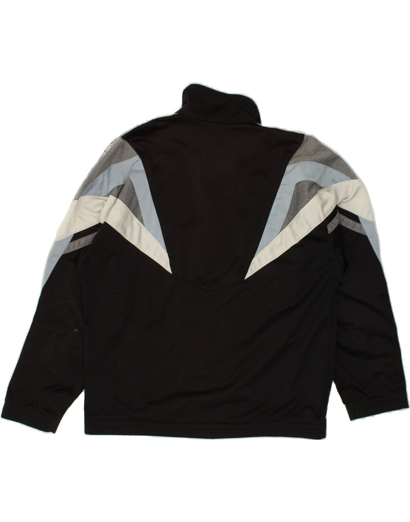 DIADORA Mens Graphic Tracksuit Top Jacket Small Black Colourblock Vintage Diadora and Second-Hand Diadora from Messina Hembry 