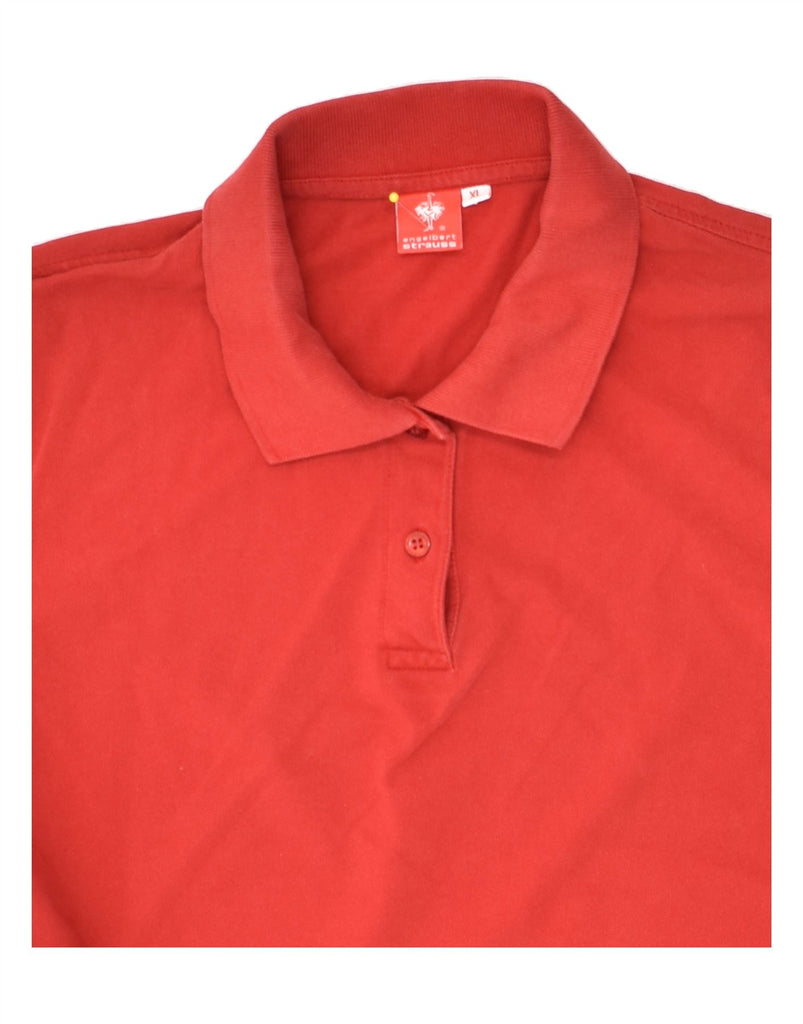 ENGELBERT STRAUSS Mens Slim Polo Shirt XL Red Cotton | Vintage Engelbert Strauss | Thrift | Second-Hand Engelbert Strauss | Used Clothing | Messina Hembry 